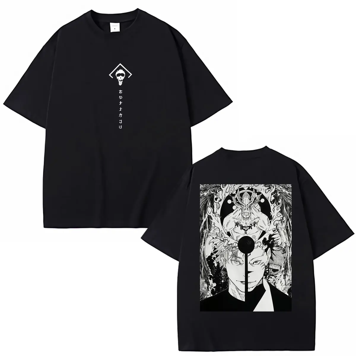 Anime Jujutsu Kaisen Satoru Gojo T Shirt Summer Harajuku Hip Hop Cosplay Manga T-shirts Cotton Loose Casual T Shirts Streetwear