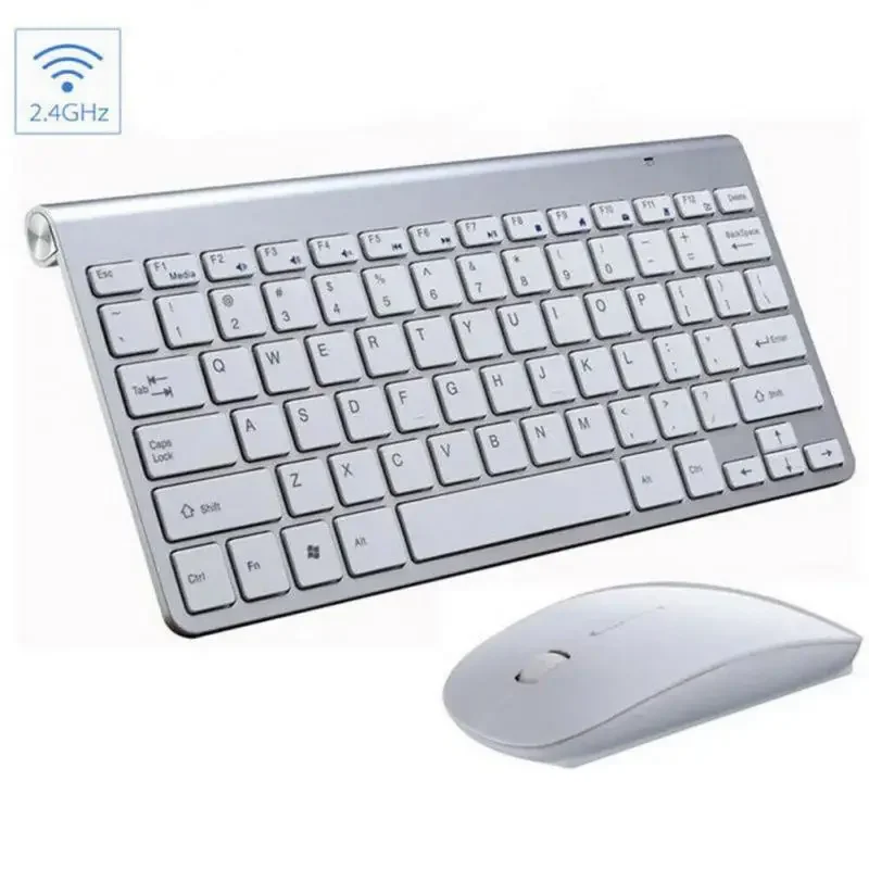 Wireless Keyboard and Mouse Protable Mini Keyboard Mouse Combo Set For Notebook Laptop Desktop PC Computer Smart TV