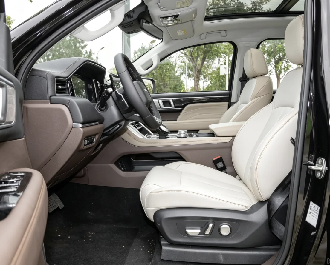 Für Foton Tunland V9 2023 Maßgefertigte Autositzbezüge Luxuriöses Nappaleder 100% Passgenau Innenraumzubehör 360 ° Vollständige Abdeckung – Detail 1