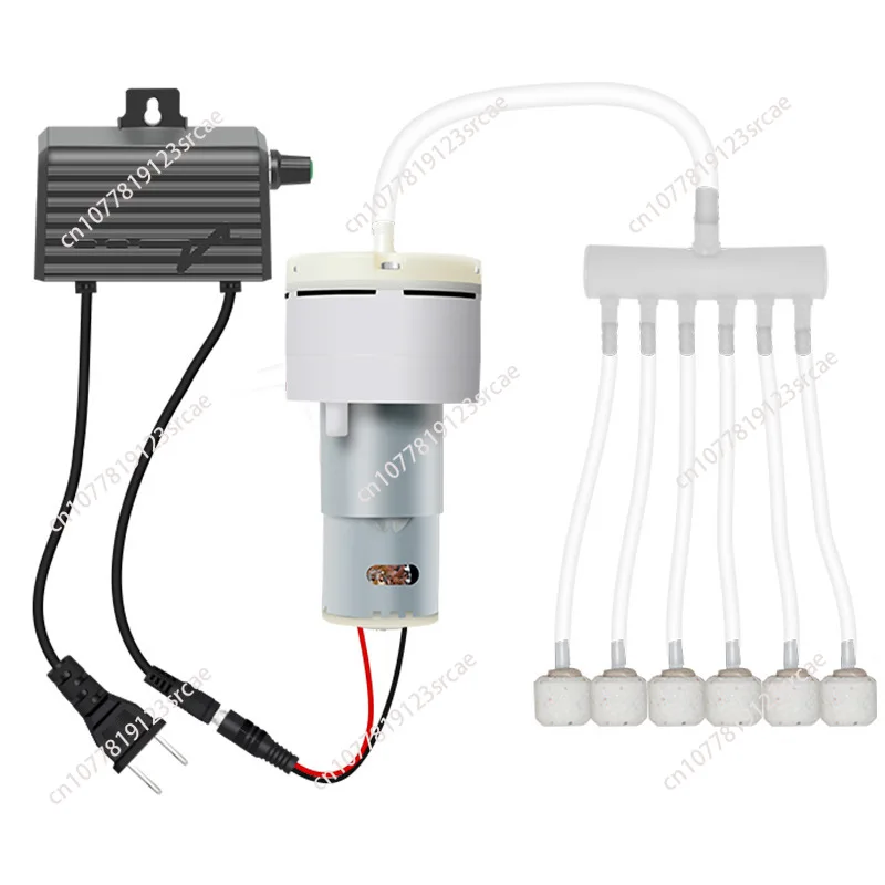 DC 12V Mini Air Pump Oxygen Pump Motor Volt Aquarium Pump Adjustment PWM Volume Fishing Aquarium Car Aerator Breeding