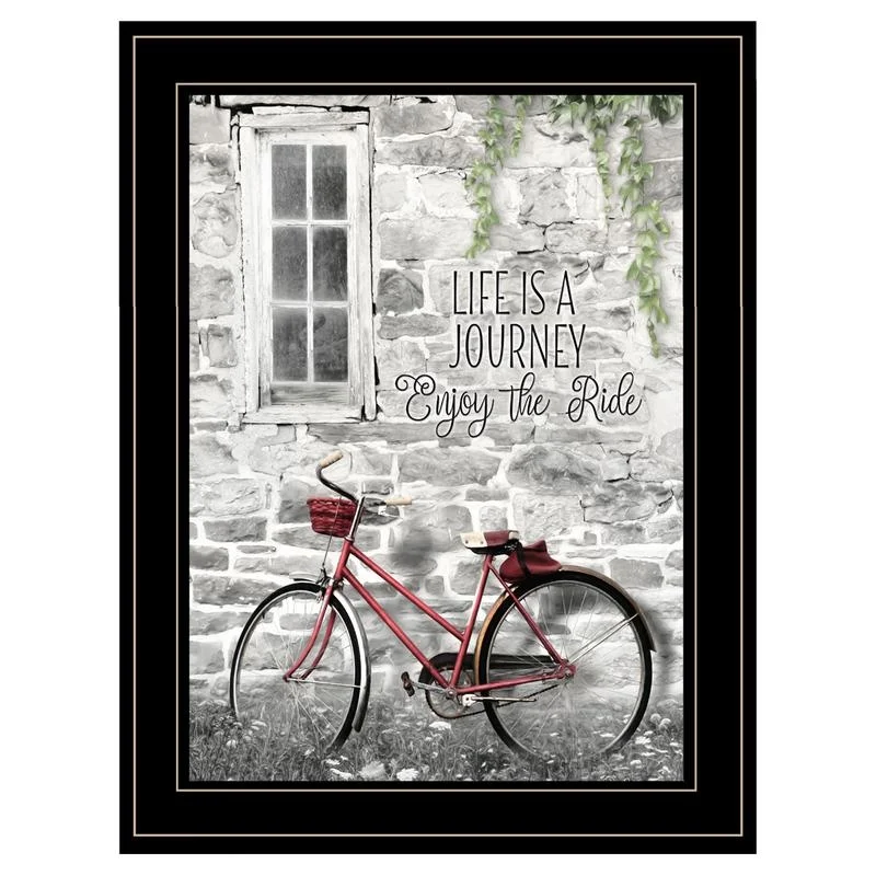 

Life is a Journey Framed Print Black Frame Ready to Hang
