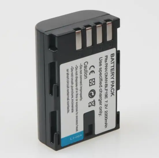 بطارية DMW-BLF19E عالية السعة 2200 مللي أمبير في الساعة لباناسونيك لوميكس GH7 GH6 GH5II S1H وقت تسجيل طويل لمدونات فيديو 5.7K