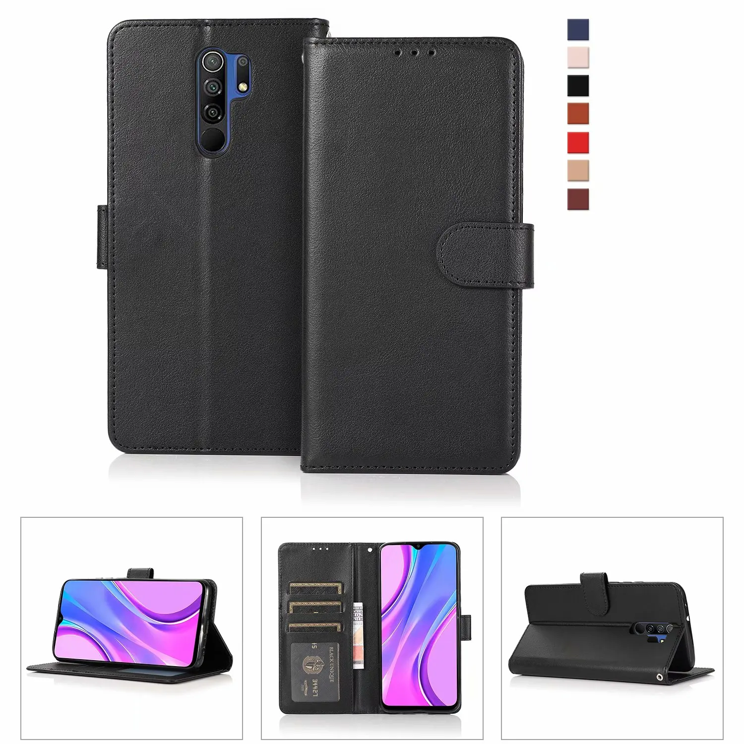 Flip Wallet Case for Xiaomi Redmi Note 10 9 8 7 6 5 Pro 10S 9T 9A 9C 8T 8 7A 6A 5A 4X 5 Plus Leather Book Funda Protect Cover