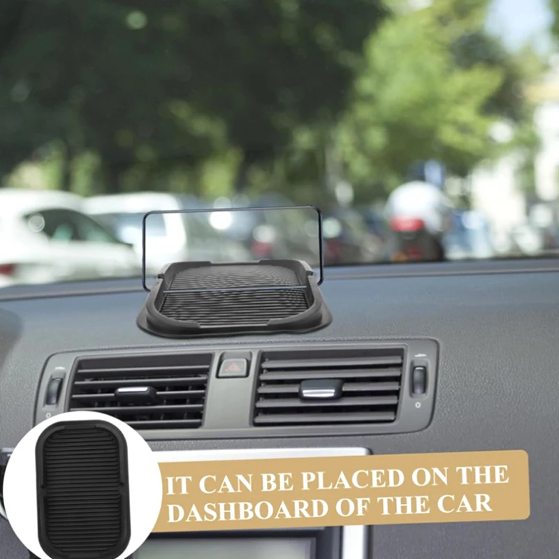 New PU Car Anti-Slip Storage Mat Mobile Phone Holder Dashboard Non-Slip Mat Sundries Storage Box Automotive Interior Accessories
