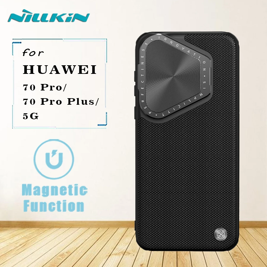 

Магнитный чехол для Huawei Pura 70 Pro Plus, текстурированный реквизит Nillkin, противоударный защитный чехол для камеры Magsafe, задняя крышка