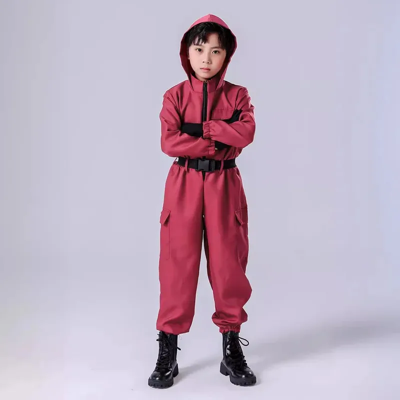 أزياء تنكرية مخصصة ملابس الأطفال بذلة حمراء للرجال والنساء سراويل تقليدية أداء المسرح أزياء الهالوين؛ 6