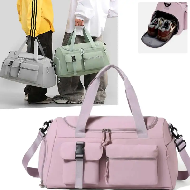 

Scione Multiple pocket Fitness Gym Crossbody Shoulder Bag Dry Wet Yoga Training Handbags Travel Luggage Duffle with Shoes Pocket