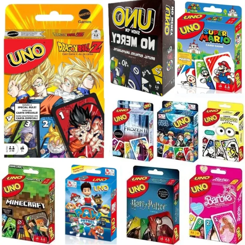 

ONE FLIP! Board Games UNO Cards Harry Narutos Super Mario Christmas Card Table Game Playing for Adults Kid Birthday Gift Toy AAA