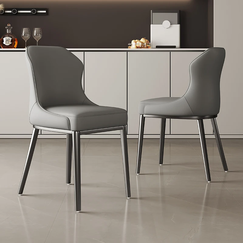 

Light luxury dining chair, high-end modern simple home minimalist hotel restaurant Italian back chair designer