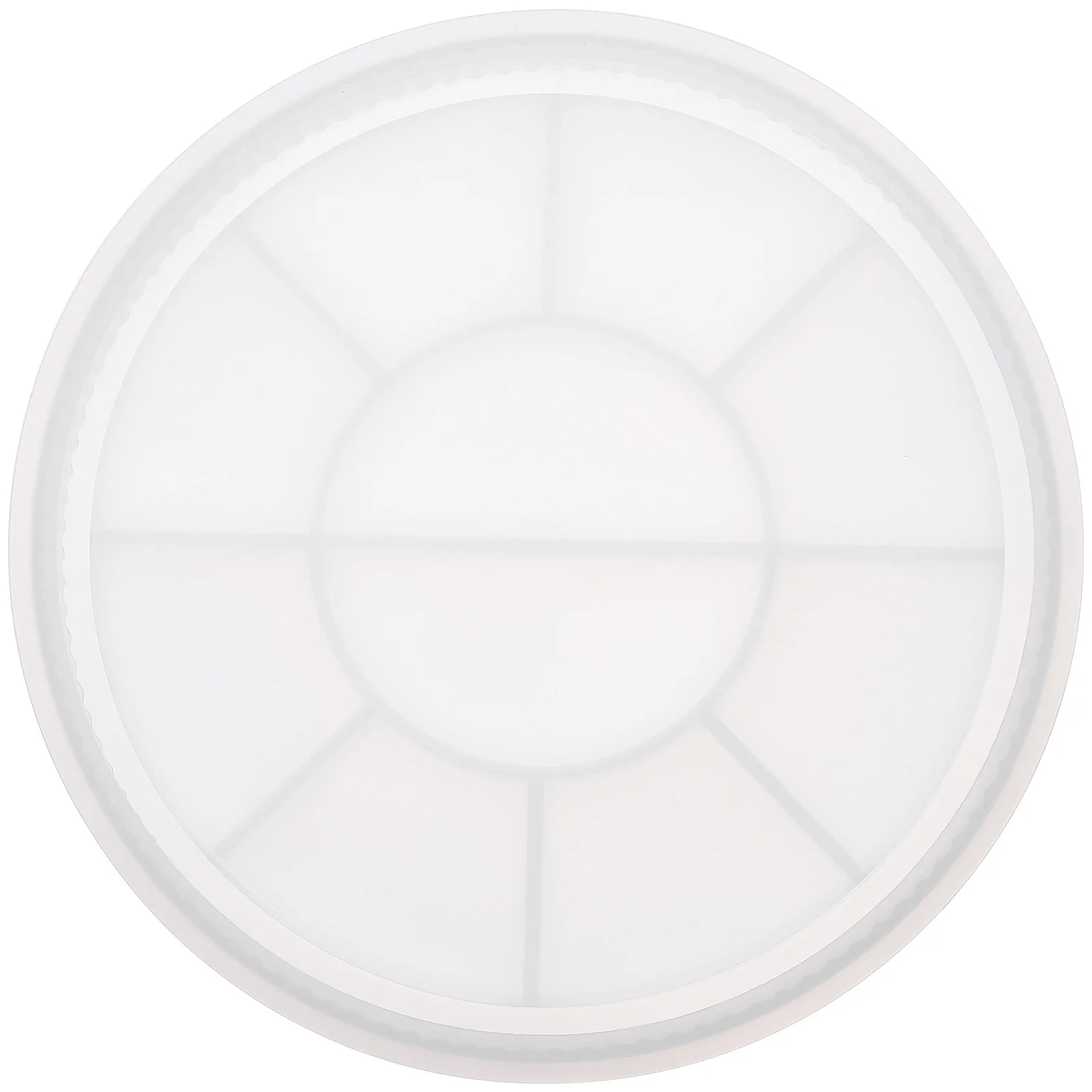 

Silicone Epoxy Tray Mold Round Reusable Edge Detail Polished Finish for Resin Casting Serving Storage Decorative