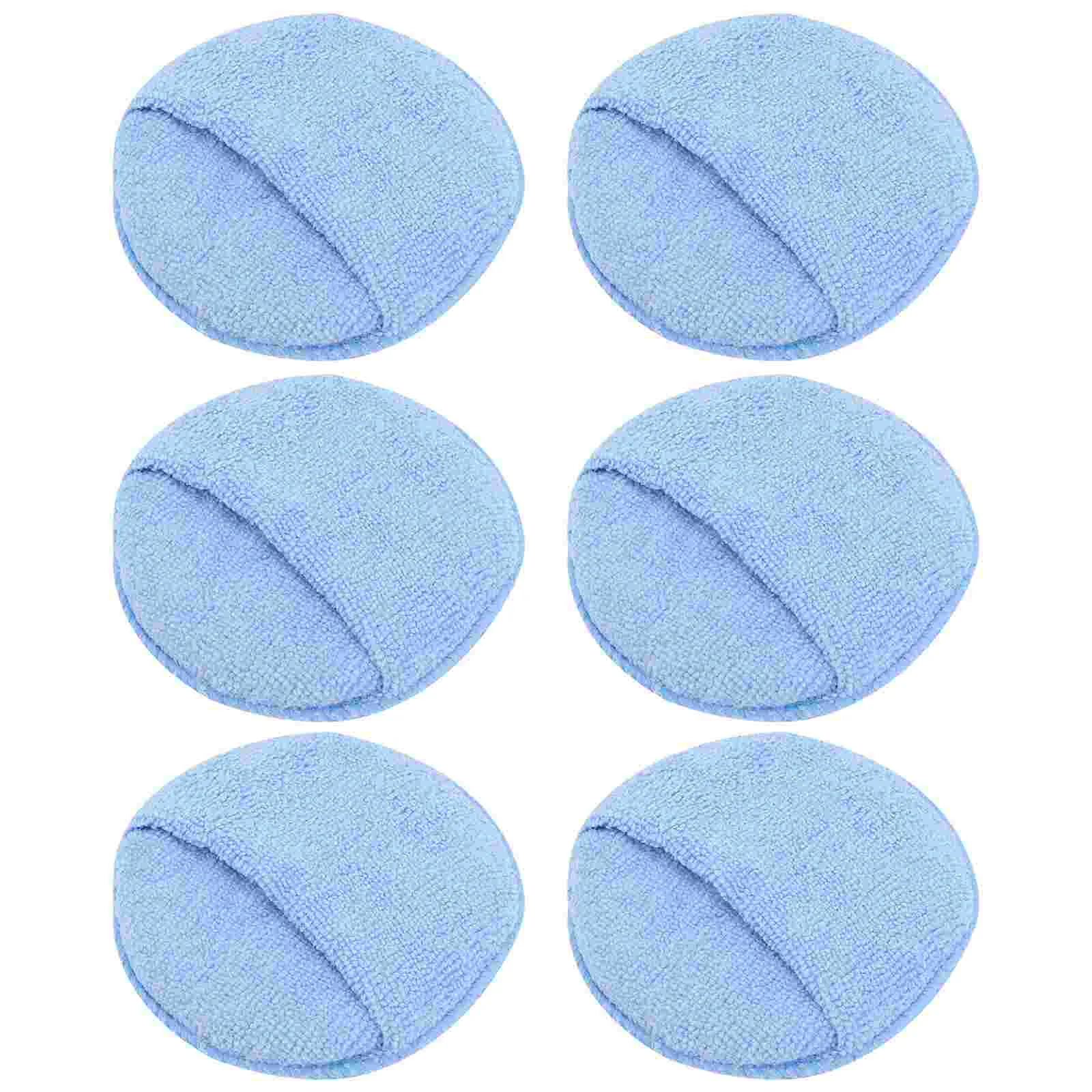 

6 Pcs Polishing and Waxing Sponge Applicator Pad Buffing Pads Microfiber Sponges Car