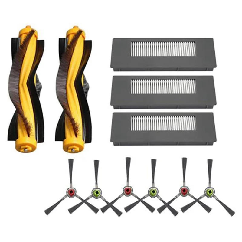 BAAN-2X استبدال أجزاء فرشاة رئيسية تصفية فرشاة جانبية استبدال ل ECOVACS DEEBOT 900 901 مكنسة كهربائية روبوتية