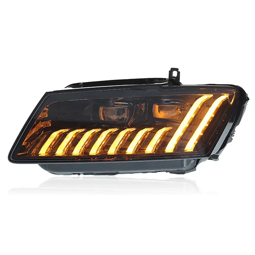 Auto Led Scheinwerfer Montage Für Audi Q5 2008-2018 Zubehör Front Lichter LED DRL Moving Blinker Scheinwerfer Stecker und Spielen