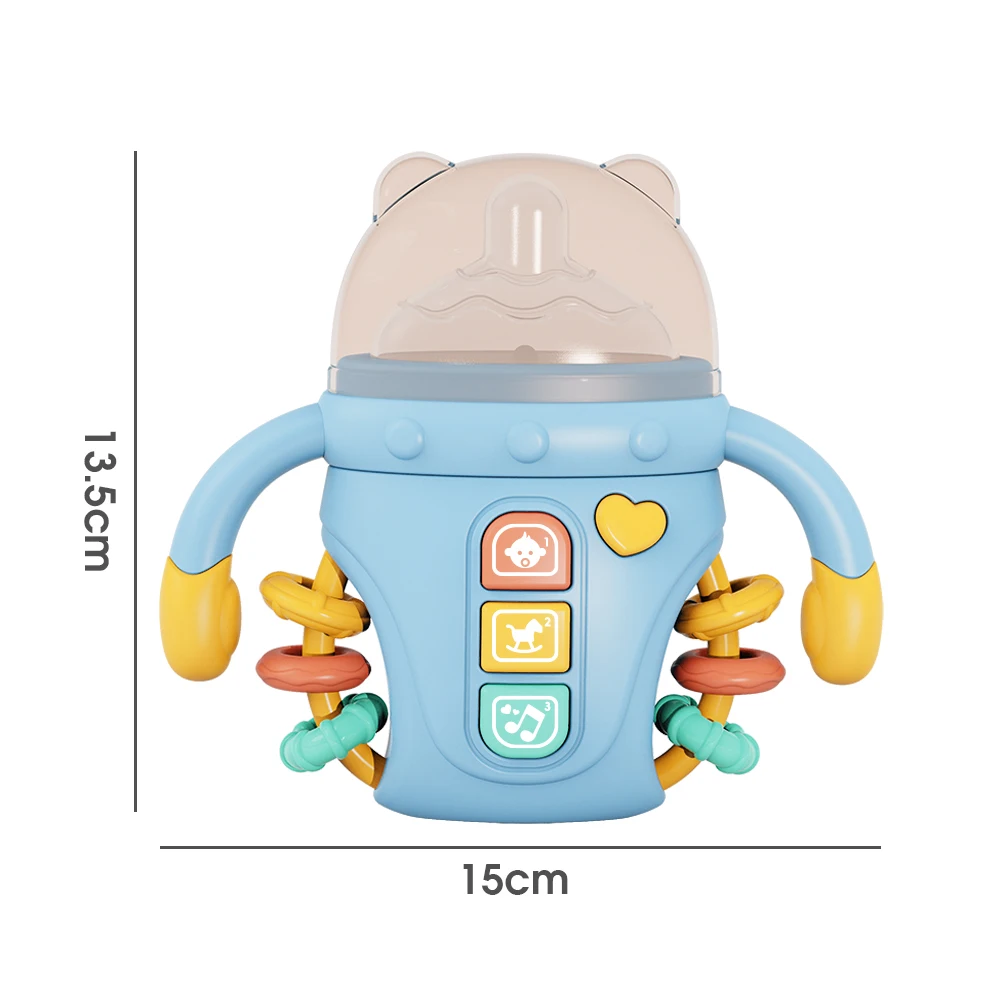 TeWindsor-Hochet musical pour bébé, jouet musical pour nouveau-né, sucette douce pour biSantos, hochets mobiles, musique vocale apaisante, 1PC