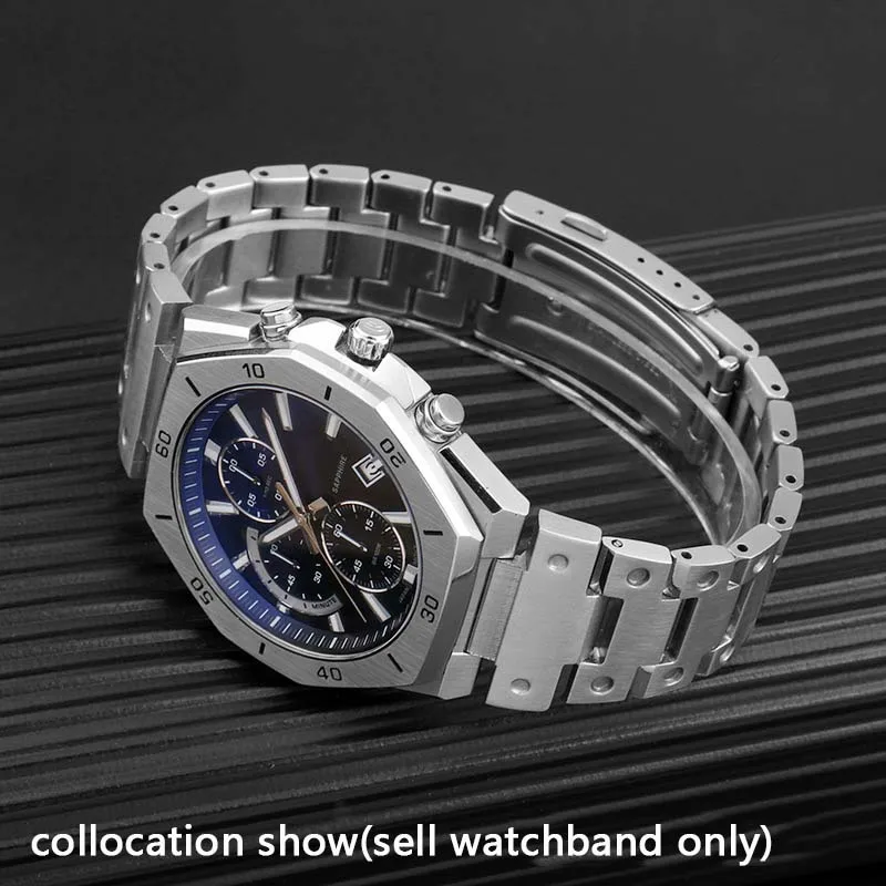 Hot Sale Solid Stainless Steel Metal WatchBand For Casio Edifice Series GST-B400 EFB-680 CL-7A ECB-10D Watch Bracelet 14mm Strap