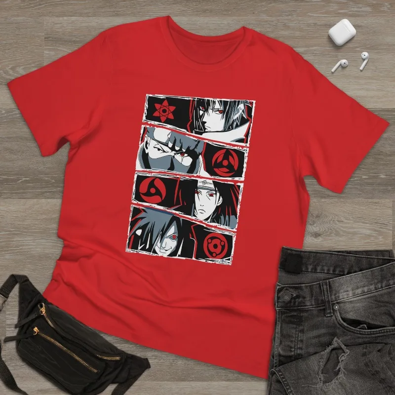 Mercancía de Anime de Algodón, Última Camiseta de Verano con Diseño de Personajes de "Naruto", Estilo Splash, Manga Corta Informal para Adultos y Niños