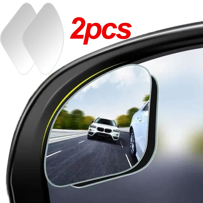 2pcs Car Blind Spot Mirror Round Sector Shape Auto Parking Blind Area Auxiliary Rearview Mirror Wide Angle Blind Spot Mirrors