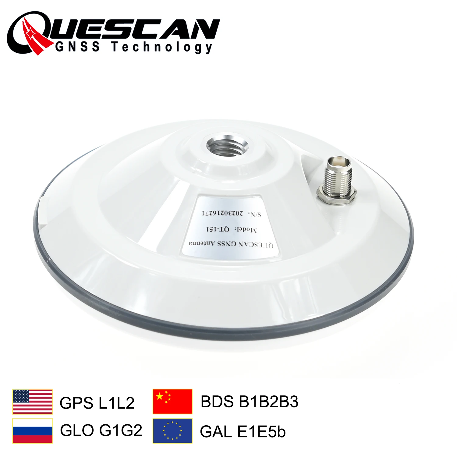 QUESCAN Multi-band L1 L2 GNSS Antenna for Agricultural Autopilot Geodetic Survey CORS RTK Antenna Replace Trimble AG15 AG25