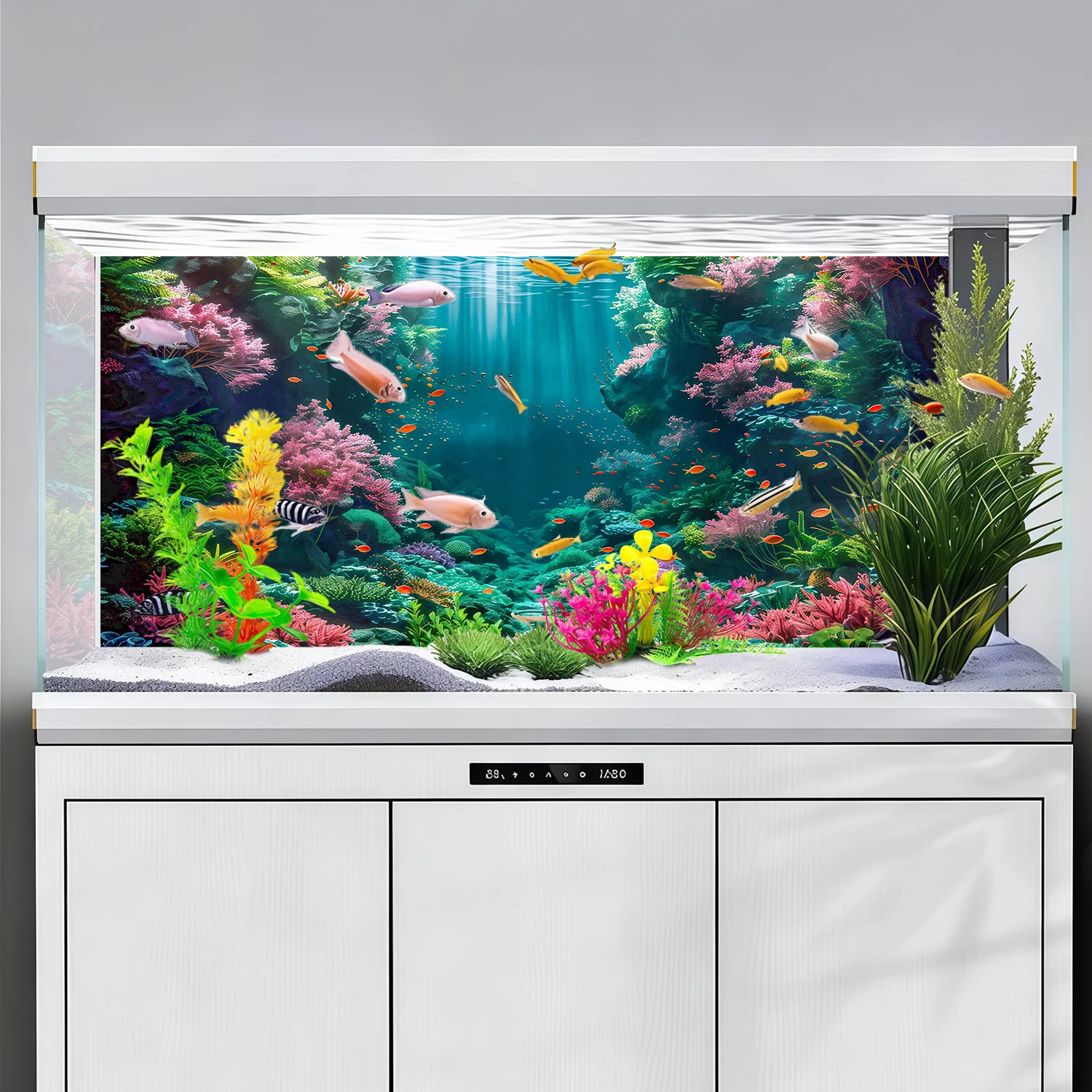 Fond d'aquarium, décor pour aq - Aquarium Fish Of The World avis et prix