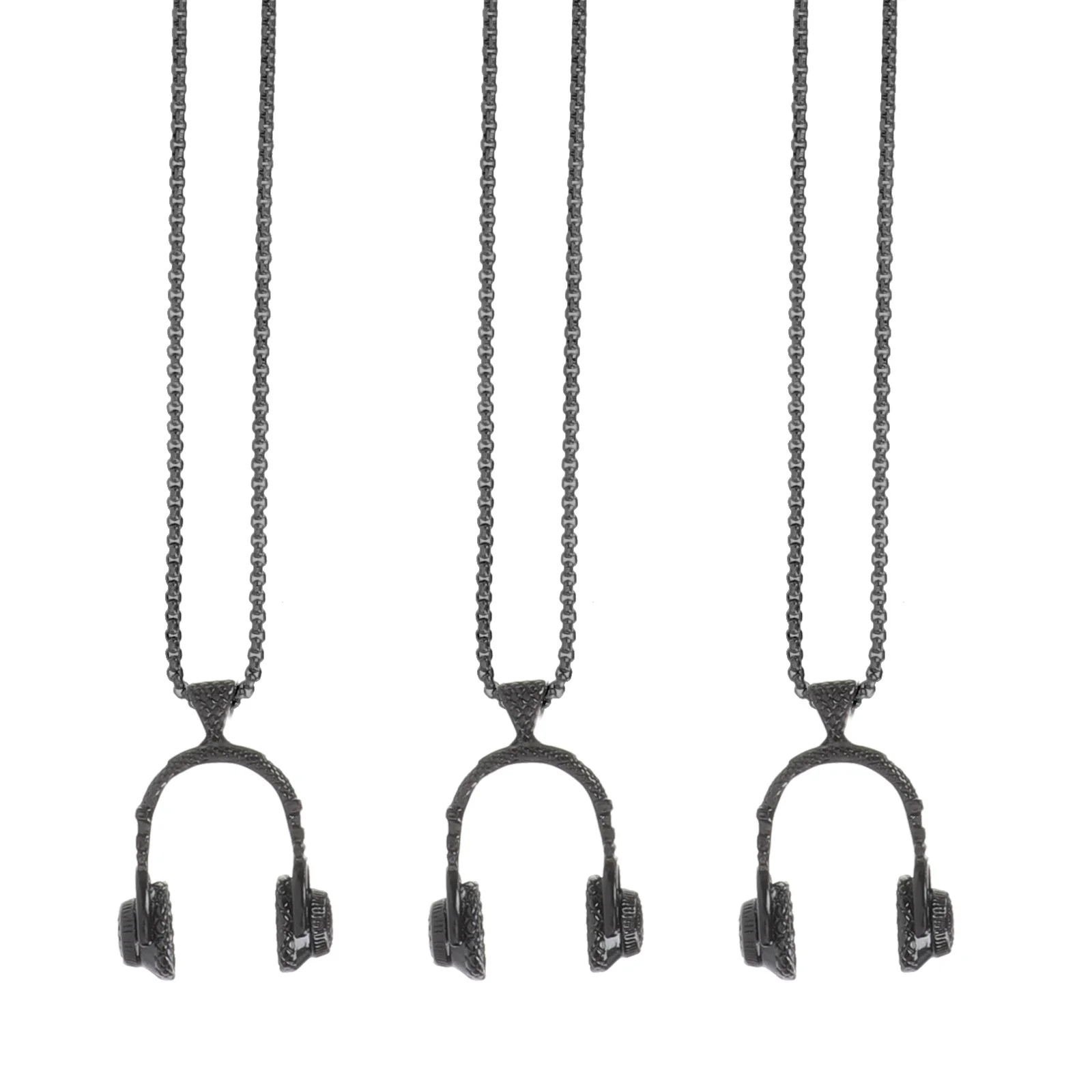 3 предмета кулон-нежность в виде наушников, простой сплав, музыкальный подарок, ювелирные украшения