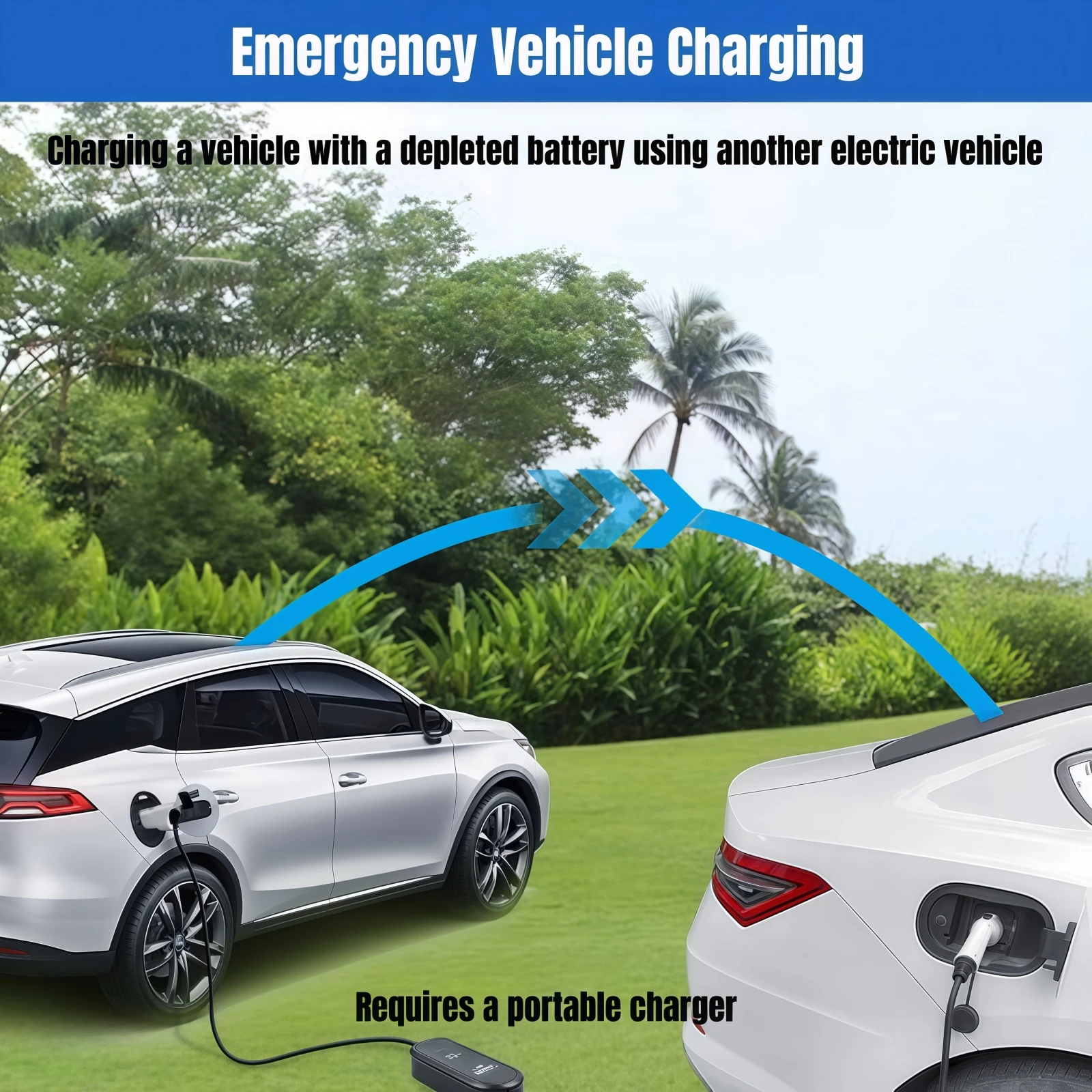 Type2 V2L Discharge Adapter 3.5KW 16A Type 2 Electric Car Discharger Plug with EU Socket for BYD Jaecoo MG Renault KIA Camping