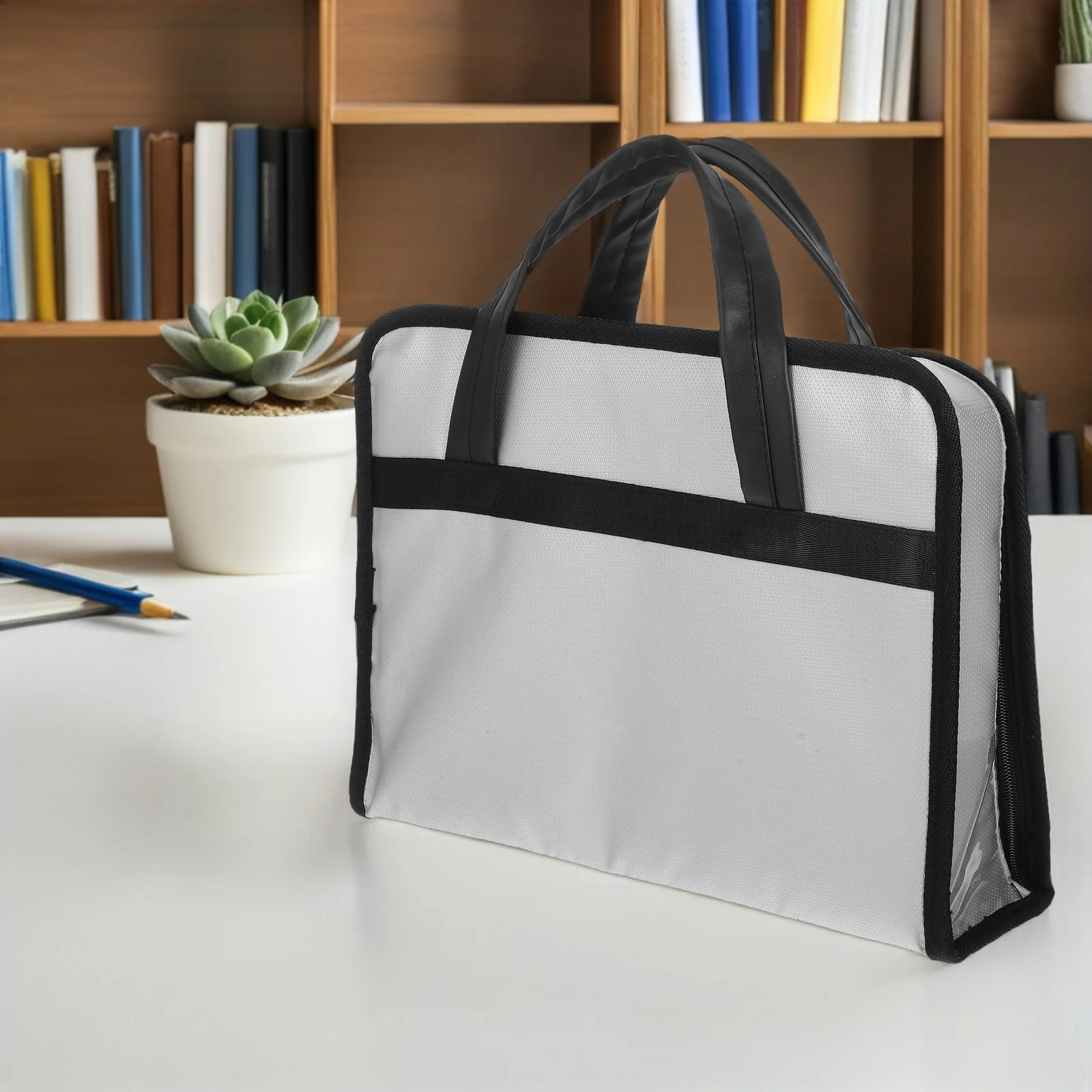 

Огнестойкий портфель: портативная офисная сумка-органайзер для документов для деловых поездок, встреч, хранения файлов из стекловолокна с несколькими отделениями