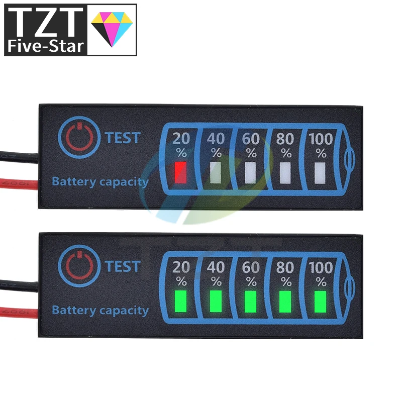 Battery Level Indicator 3-Series Ternary Lithium Battery Lithium Iron Phosphate Lead-Acid Battery Capacity Display Tester Meter