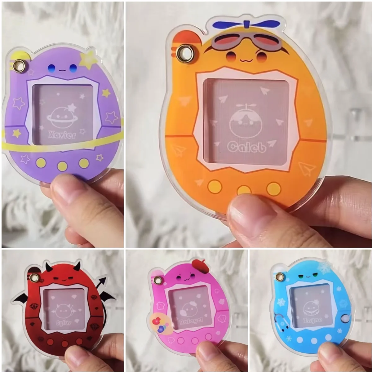Love and Deepspace Photocard Holder Xavier Zayne Rafayel ralayo Sylus Caleb 1 Inch Credit ID Protection Cover Pendant Keychain