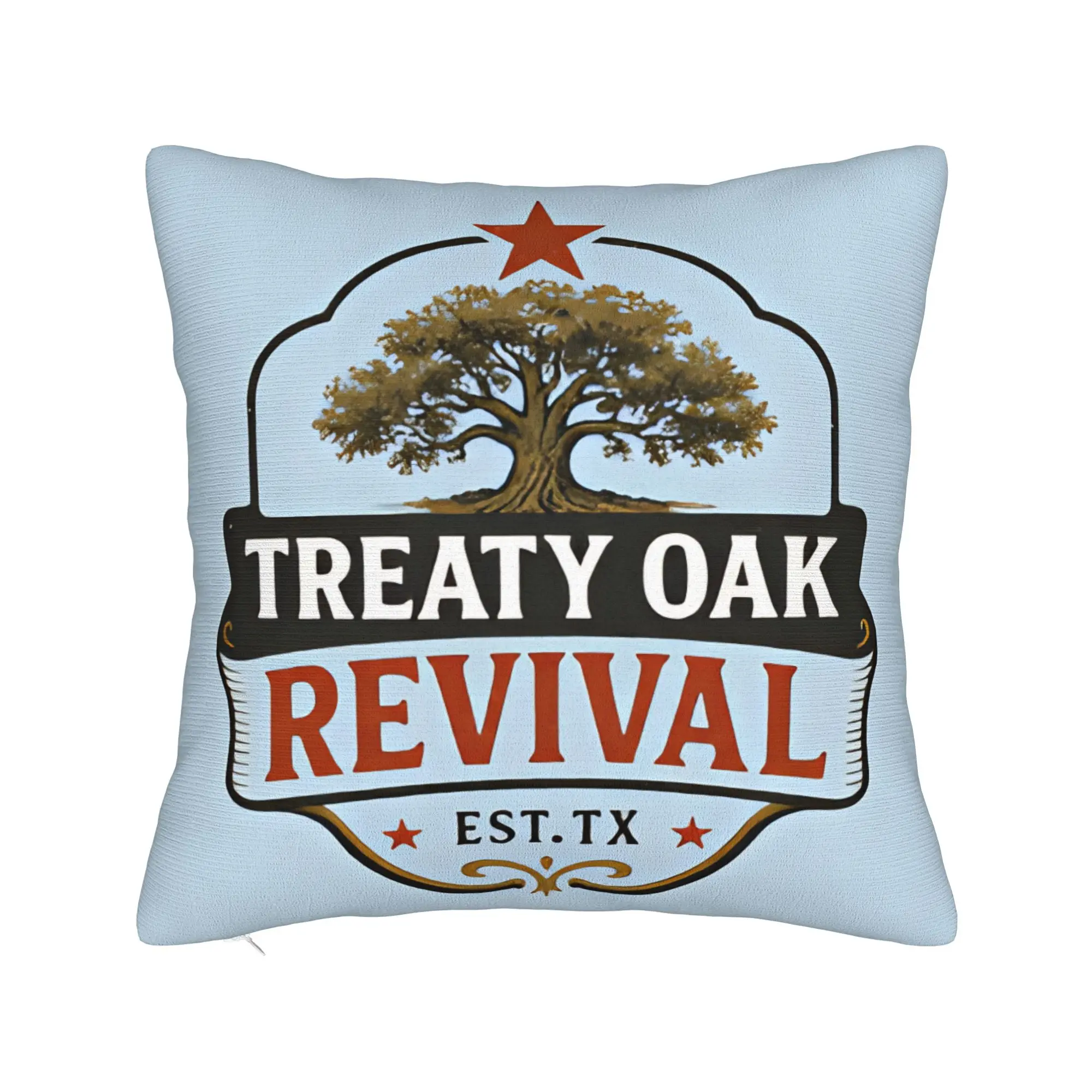 Country Music Band Treaty Oak Revival Pillow Case  Custom Pillow Cover For Chair Sofa Home Decor Funny Pillowcases