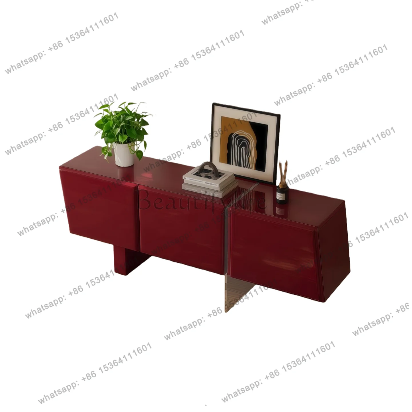 

Italian minimalist paint meal side entrance shoe cabinet storage storage decorative side cabinet