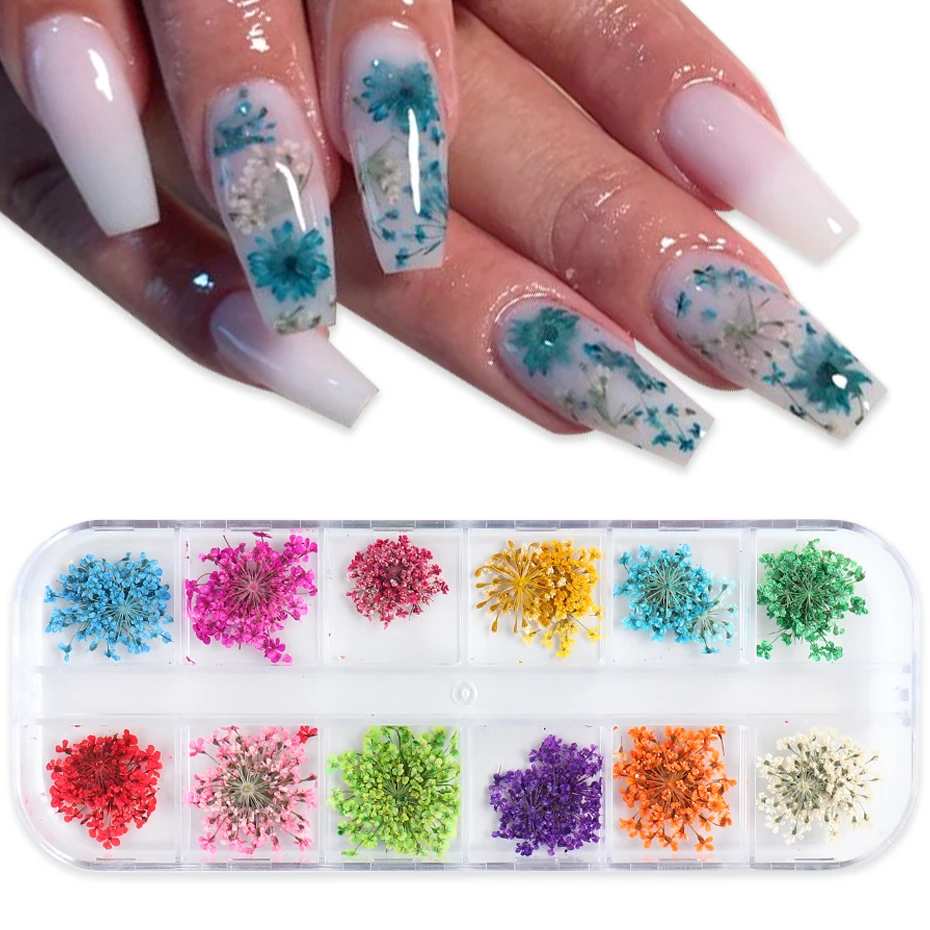 Mixed 3D Flower Stickers Floral Leaf Sliders Nail Art Decorations Decals DIY Gel Polish Manicure Jewelry Accessories JIF25-41-1