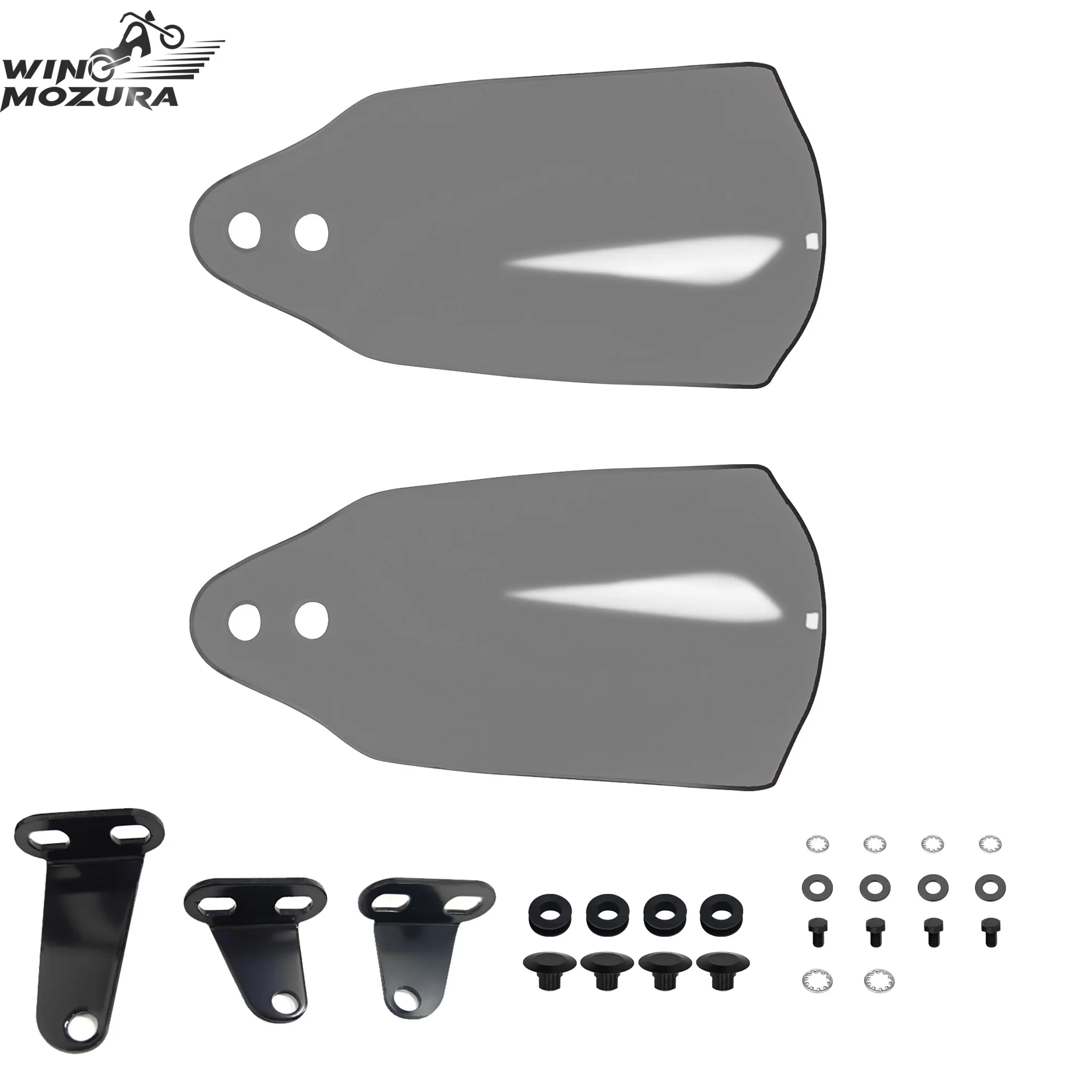 Smoke Motorcycle Handguards Hand Shield Guard Protector For Harley Road Glide 2015-20 Street Bob FXBB 2018-20 Low Rider ST