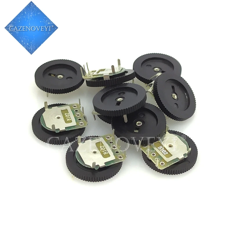 

5pcs/lot Double Gear tuning potentiometer B102 1K 5Pin 16*2mm Dial Potentiometer