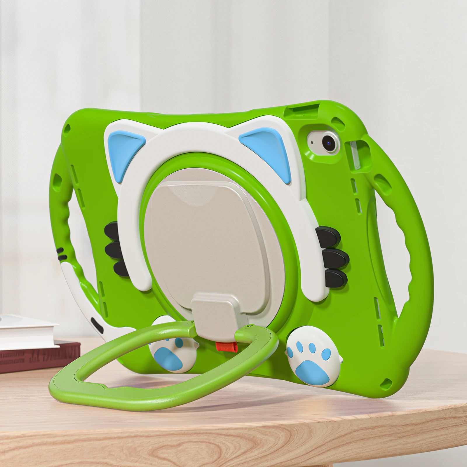 

Cat Style Rotation Stand Tablet Case For iPad 2025 Pro 11 Air 4 5 6 7 8 9 10th 11th Generation Mini 10.2 10.9 inch Cases Cover