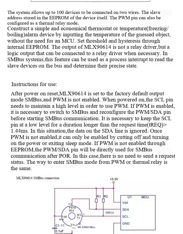 GY-906 MLX90614ESF BAA/BCC/DCI/DAA/DCC IR Infrarot-Temperaturmessungs-Sensormodul – Detail 4