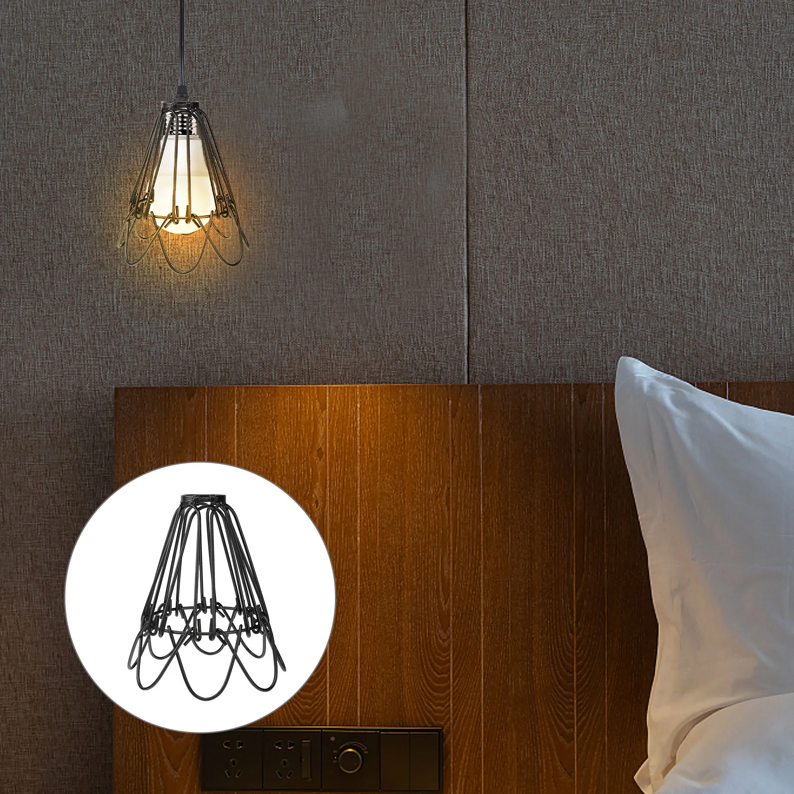 

2 Pcs Ceiling Lampshade Rustic Out of Shape Customizable Lighting Deformed Flower Petals