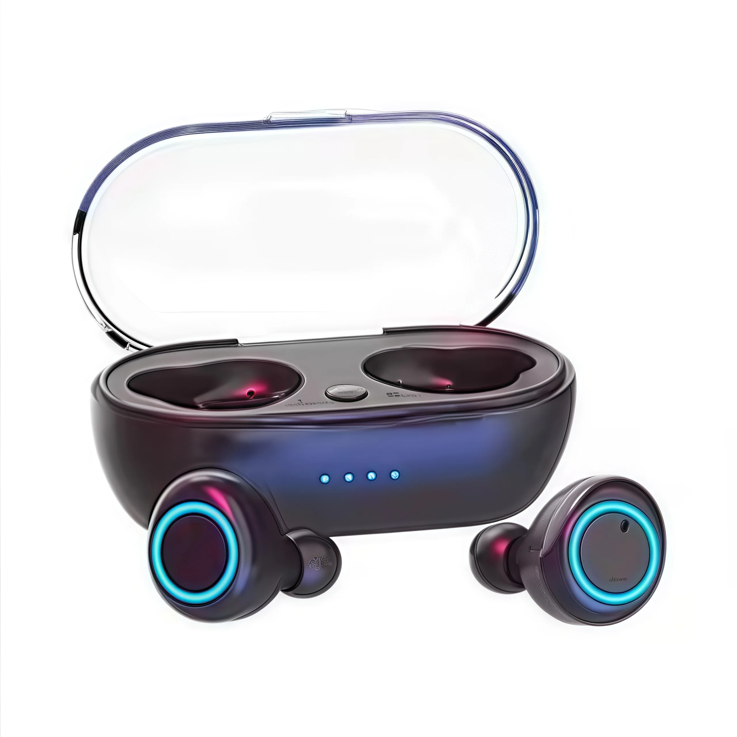 TWS Wireless Bluetooth 5.0 Earphones Touch Control 9D Stereo Headset with Mic Sport Earphones Waterproof Earbuds LED Display image 5