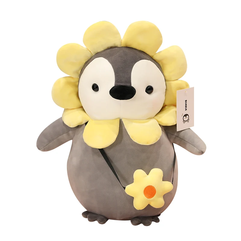 

New spring model cartoon kindergarten gift sunflower penguins plushies 25/35/45cm