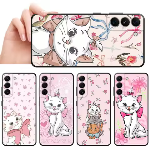 Disney Marie Cat Phone Case for Samsung Galaxy A21s A22 A23 A25 A33 A34 A52s A53 A54 A55 A71 A26 A36 A56 Soft Cover