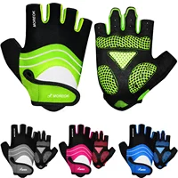 Guantes de ciclismo MOREOK, guantes de medio dedo para bicicleta, almohadillas de silicona de 5MM, guantes para bicicleta, guantes para bicicleta de montaña absorbentes de golpes