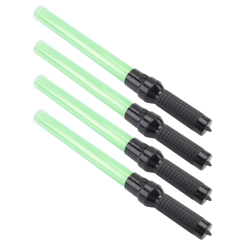Varita de tráfico ABRB-4Pack, varita de Control de tráfico Led de 54Cm, varita de luz de seguridad con 2 modos de parpadeo, varita de señal de mariscela de aire