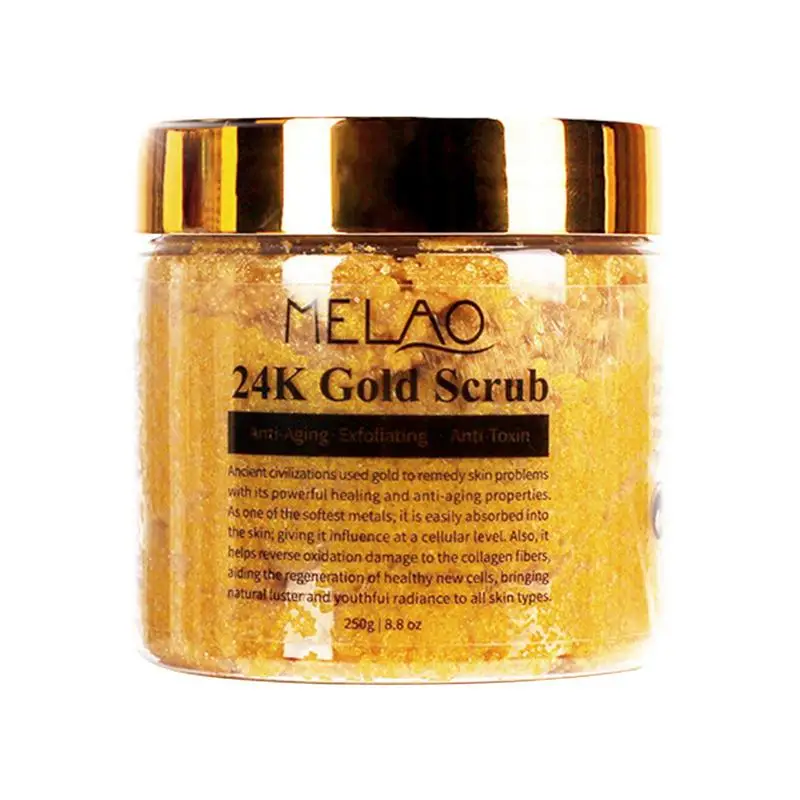 

Body Exfoliating Scrub 24K Gold Body Scrub Skin Moisturizer Pore Cleanser And Body Exfoliator Natural Skin Care 24k Scrub For