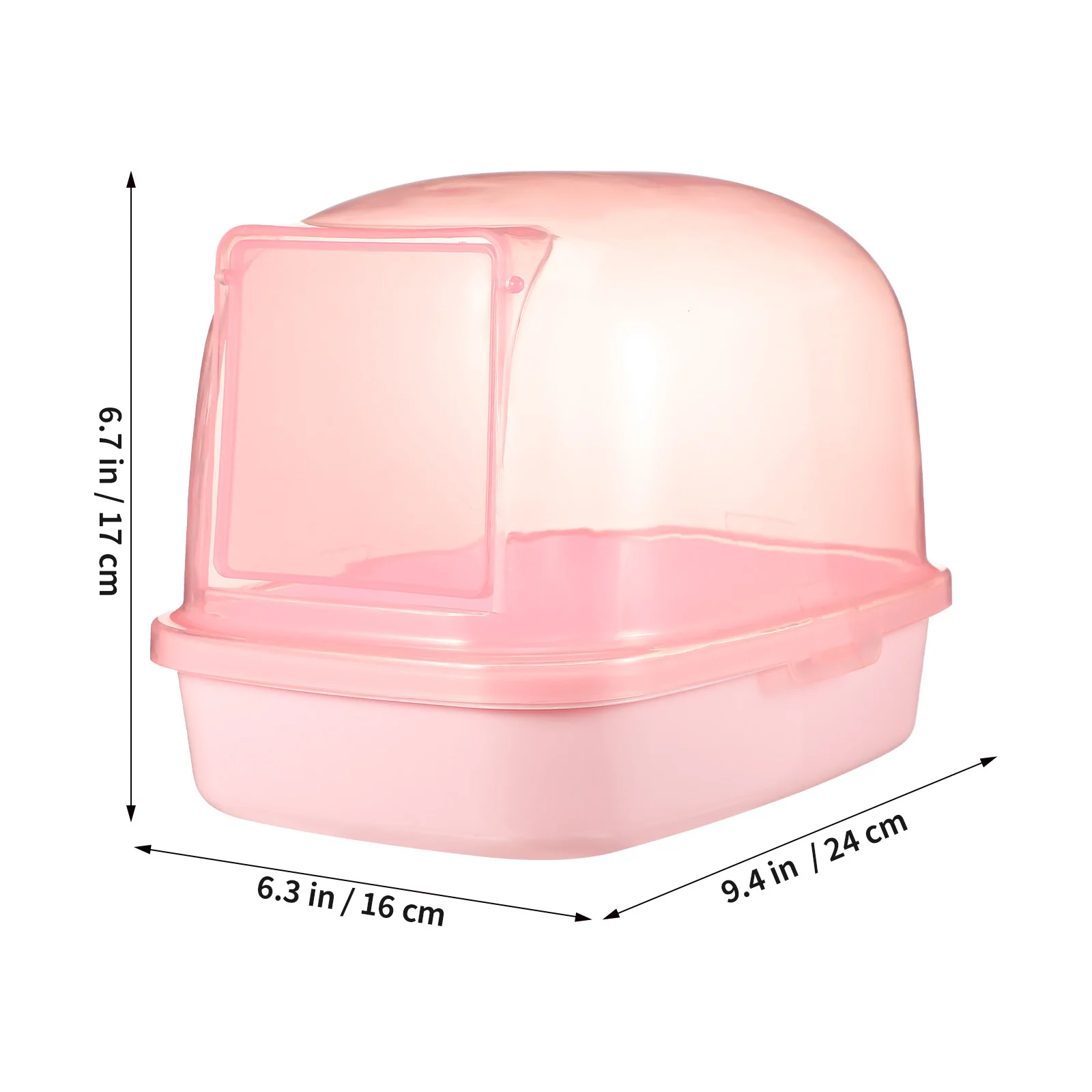 حوض رمل الهامستر البلاستيكي الشفاف لشارينشيلا خنزير غينيا الجرذ جربيل حمام الحيوانات الأليفة الصغيرة قفص قابل لإعادة الاستخدام ملحقات النظافة