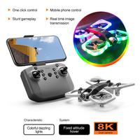 4DRC S3 FPV Drone With Colorful Lights For 8K HD Shooting Beginner's Quick Start Remote Controll Airplane Quadrotor Children Toy