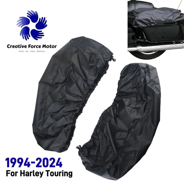 Wodoodporna sakwa motocyklowa głośnik pokrywa audio pokrywa Case deszcz kurz dla Harley Touring Road King Street Electra Glide FLHX