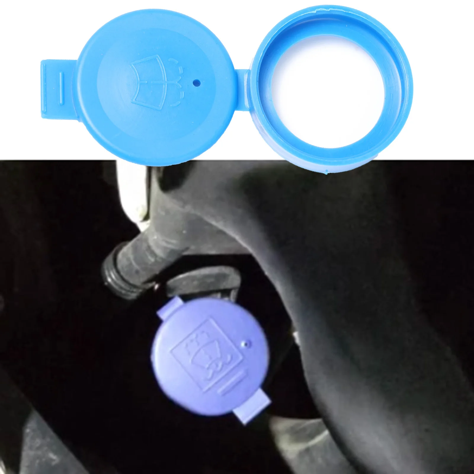 For Fiat Bravo 500 Croma Doblo Fiorino Linea Vauxhall Combo Fluid Reservoir Cap Windshield Washer Tank Bottle Cover 3Q0955455