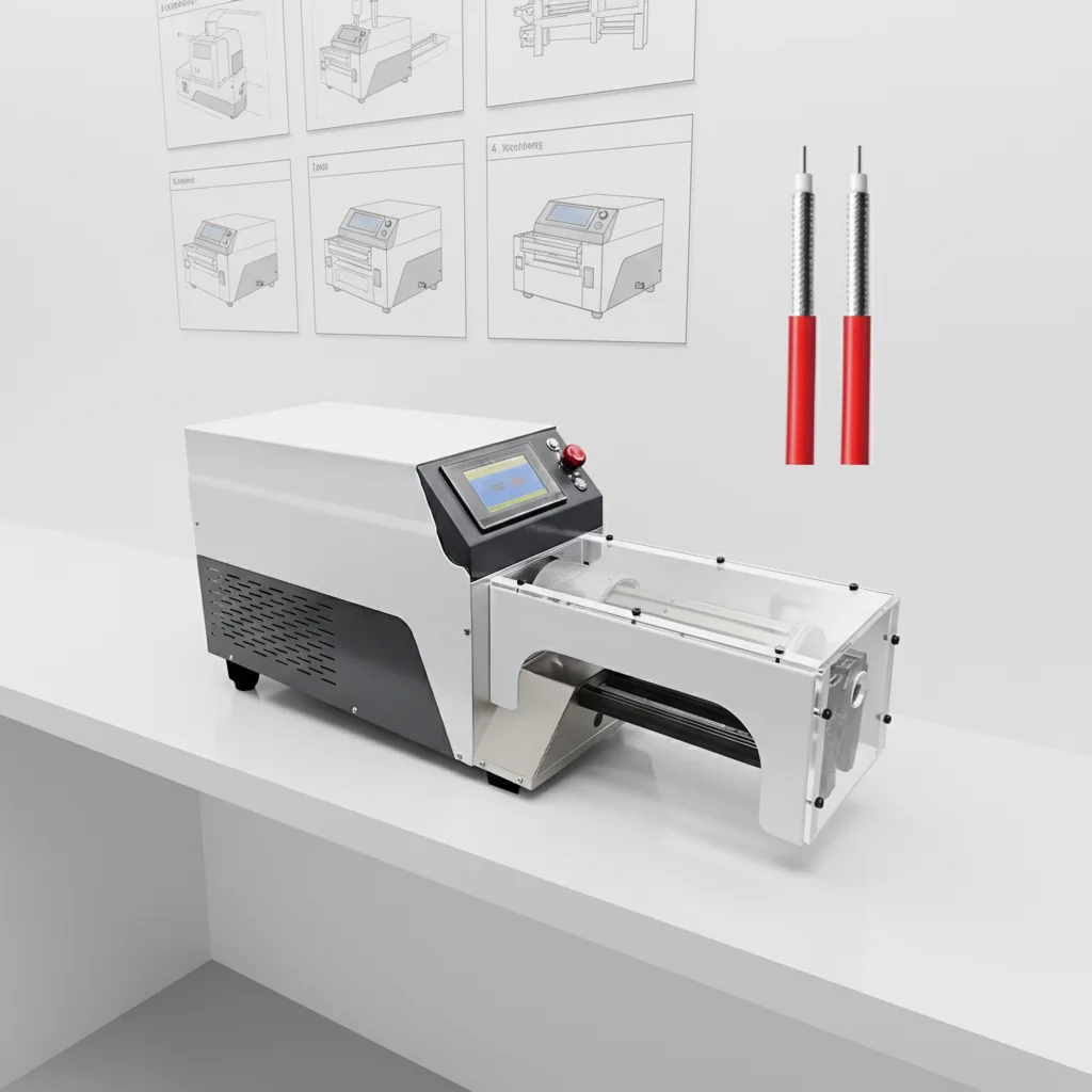 Rotary Stripping Machine for Multi-Layer Shielded Coaxial Cables