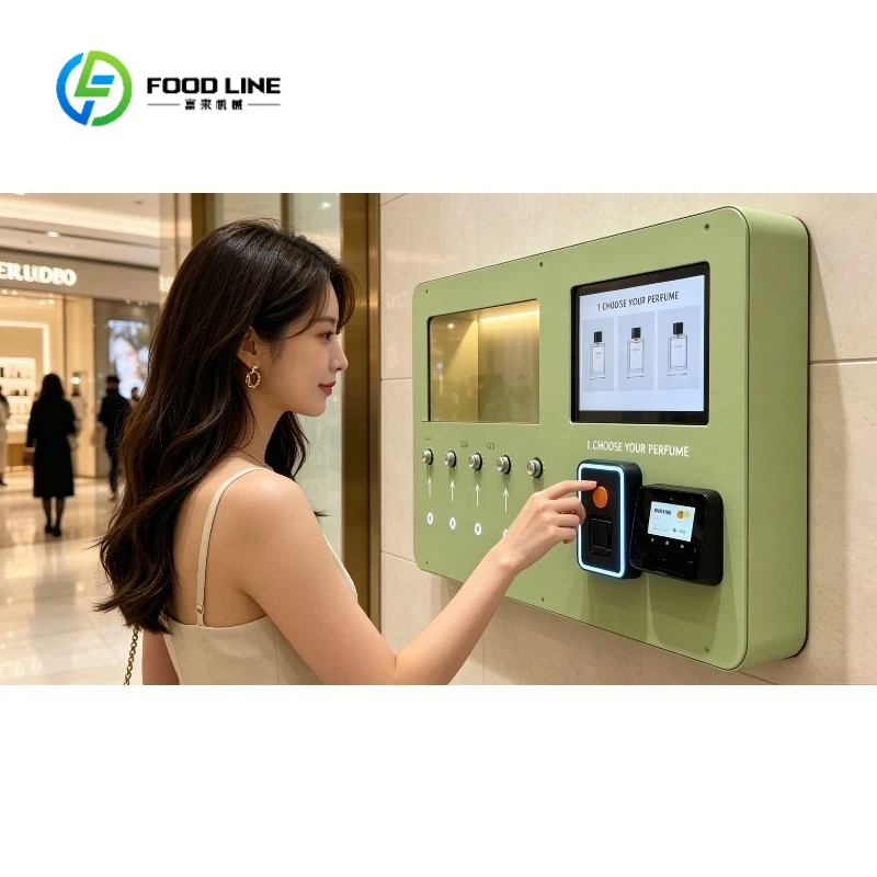 Perfume Vending Machine Wall Mounted Touch Screen Cashless Automatic Fragrance Spray for Hotel Lobby Customized