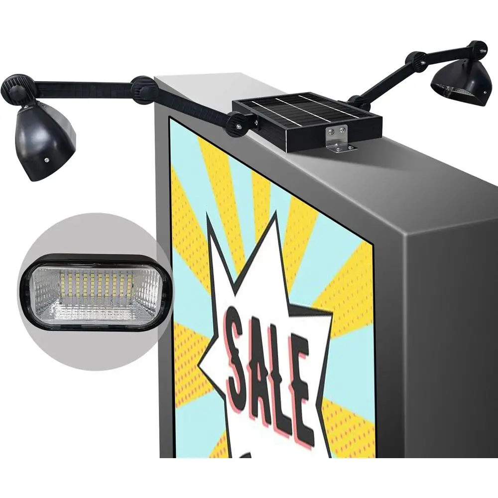 

r Sign Lights Outdoor, 120 LEDs r Sign Light, Sign Lighting r Powered, IP65 Waterproo, Commercial Lights or Real Estate Signs, B