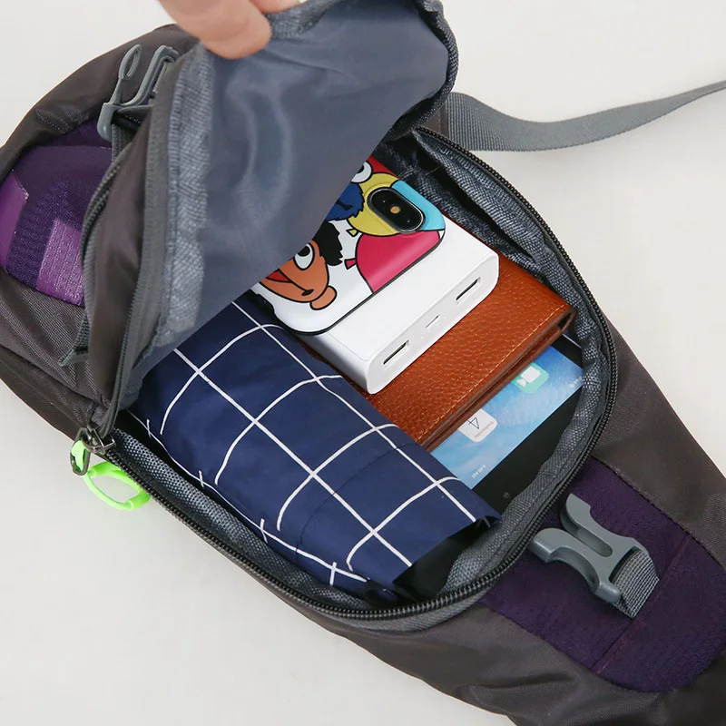 여성을위한 새로운 휴대용 고용량 야외 한 어깨 Crossbody 가방 스포츠 등산 및 승마 남자 가슴 가방 bolso 가방